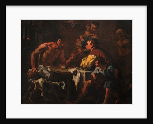 Satyr and peasant family by Anonymous