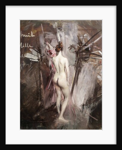 Nude from behind, 1895 by Anonymous