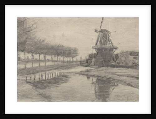Windmill De Oranjeboom, Dordrecht, 1881 by Anonymous