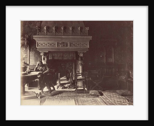 François Flameng in his workshop, c. 1890 by Anonymous