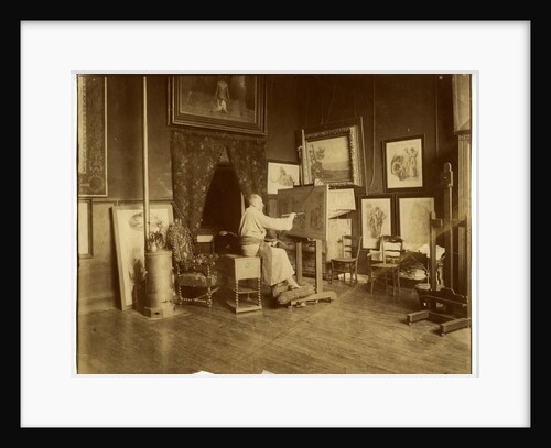 Pierre Puvis de Chavannes in his workshop, c. 1890 by Anonymous