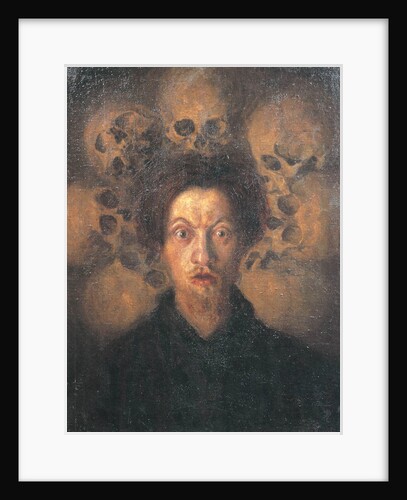Self-portrait with skulls (Autoritratto con teschi), 1909 by Anonymous