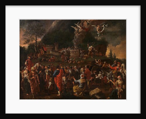 Elijahs sacrifice on Mount Carmel by Anonymous