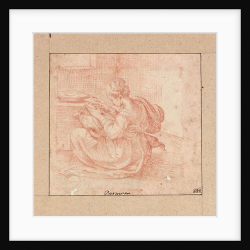 Study of a woman cooking by Anonymous