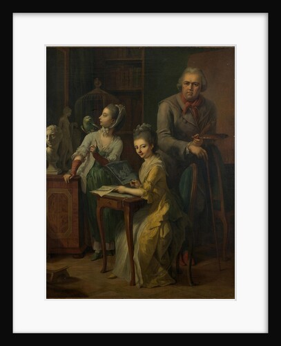 The painter and his daughters, 1774 by Anonymous