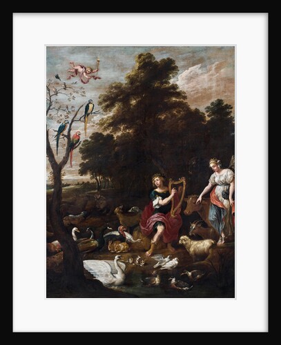 Orpheus among the animals, 1660s by Anonymous