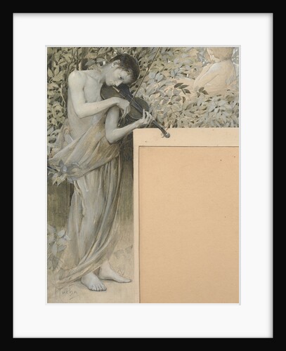 Young violin player by Anonymous