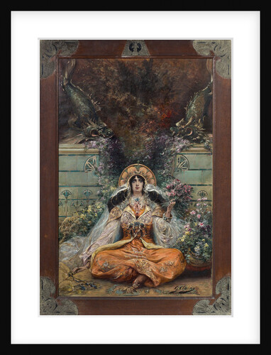 Portrait of the actress Sarah Bernhardt by Anonymous