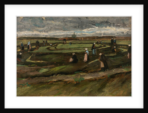 Women Mending Nets in the Dunes, 1882 by Anonymous