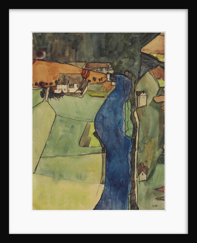 Town on the Blue River, Krumau, 1910 by Anonymous