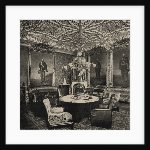 The Saint Petersburg English club on Palace Embankment. The Portrait Room, 1910s by Anonymous