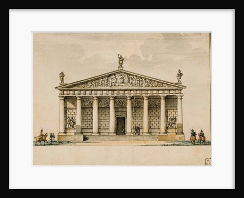 Project of the riding hall for the Imperial Horse Guards in Saint Petersburg, c1744 and 1817 by Anonymous