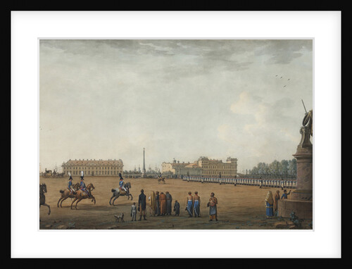 View of the Field of Mars and the Suvorov Monument in Saint Petersburg, 1807 by Anonymous