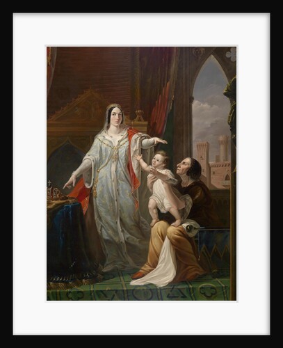 Queen Constance securing for her son Frederick the Crown of Sicily by Anonymous