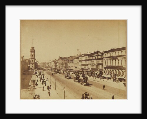 View of the Nevsky Prospekt in Saint Petersburg, c. 1890 by Anonymous