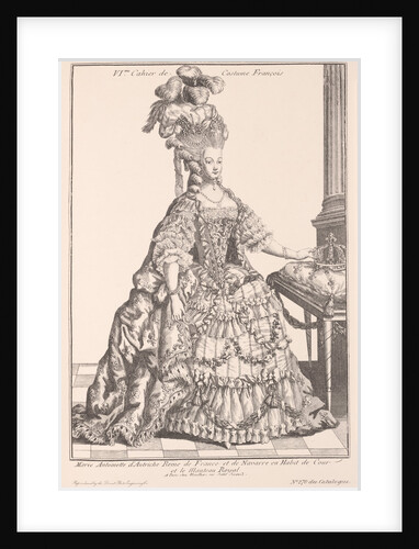 Queen Marie Antoinette of France in court dress, ca 1778 by Anonymous