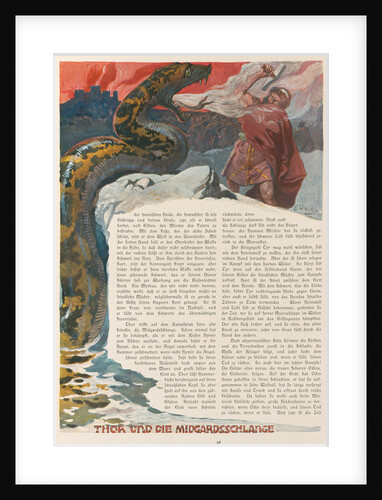 Thor and the Midgard Serpent by Anonymous