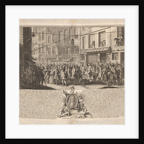 The true picture of the wind-trade on the Rue Quincampoix, Paris, ca 1720 by Anonymous