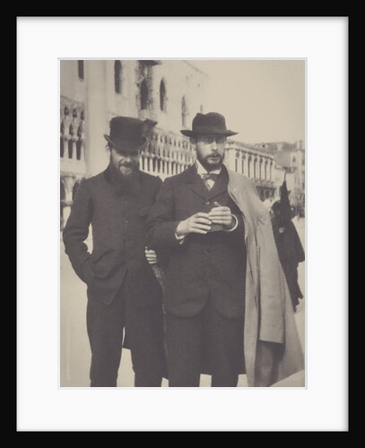 Pierre Bonnard (holding his Kodak box camera) with Ker-Xavier Roussel in Venice, 1899 by Pierre Bonnard