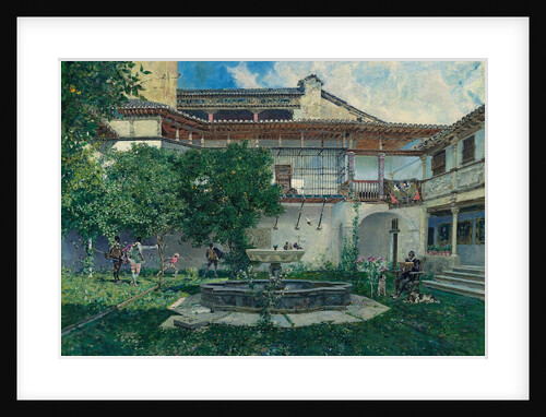 Spanish Courtyard, 1871 by Anonymous