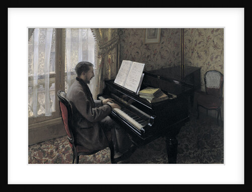 Young Man Playing the Piano (Martial Caillebotte), 1876 by Anonymous