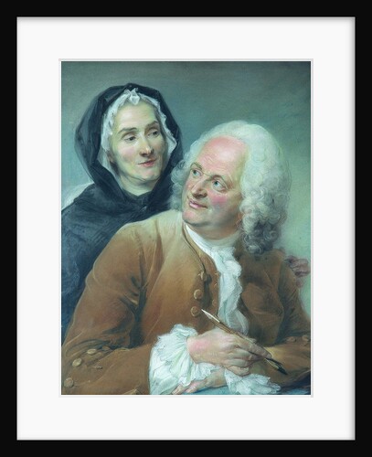Portrait of Philippe Cayeux with his wife by Anonymous