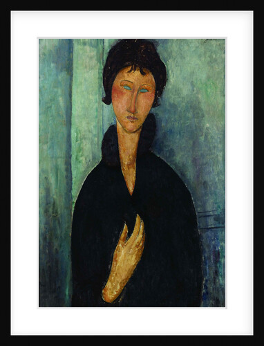 Woman with blue eyes Augen (Femme aux yeux bleus), c. 1918 by Anonymous