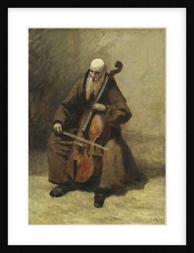 Monk with a Cello, 1874 by Anonymous
