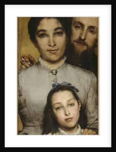 Portrait of Aimé-Jules Dalou, His Wife and Daughter, 1876 by Anonymous