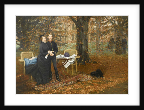 Empress Eugenie and Louis-Napoléon Bonaparte, Prince Imperial, at Camden Pla by Anonymous