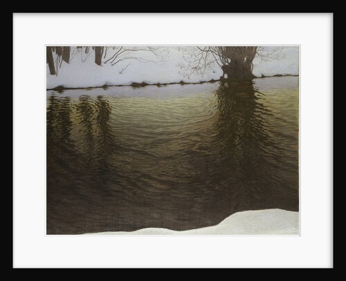Winter Evening by a River, 1907 by Anonymous