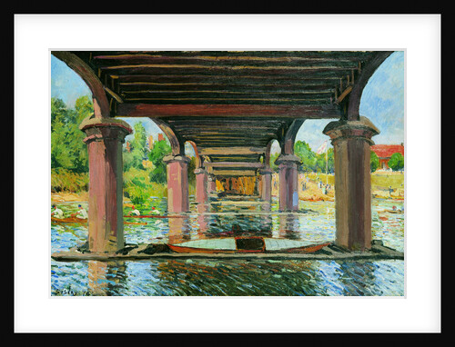 Sous le pont de Hampton Court (Under the Bridge at Hampton Court), 1874 by Anonymous