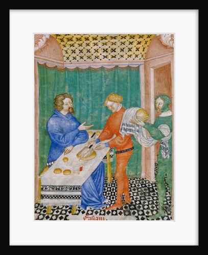 Miniature from Tacuinum Sanitatis, 14th century by Anonymous