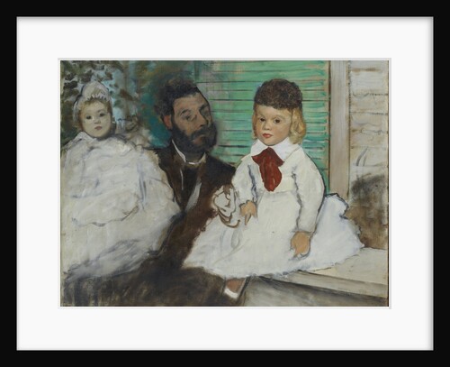 Ludovic Lepic and his Daughters, c. 1871 by Anonymous