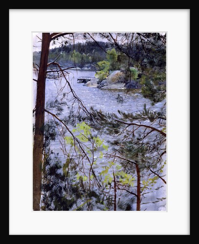 Kyrkviken at Lidingö, 1883 by Anonymous