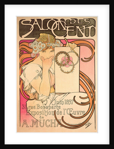 Poster for Salon des Cent. Alphonse Mucha Exhibition, 1897 by Anonymous