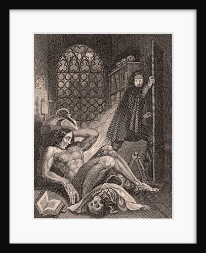 Frontispiece to Frankenstein by Mary Shelley, 1831 by Anonymous
