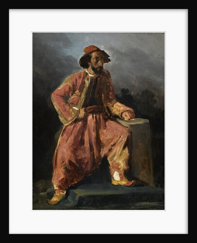 Turc assis. Portrait presume de Paul Barroilhet, 1826 by Anonymous
