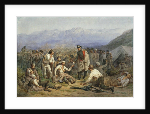 After the battle. Scene from the Crimean war, 1862 by Anonymous