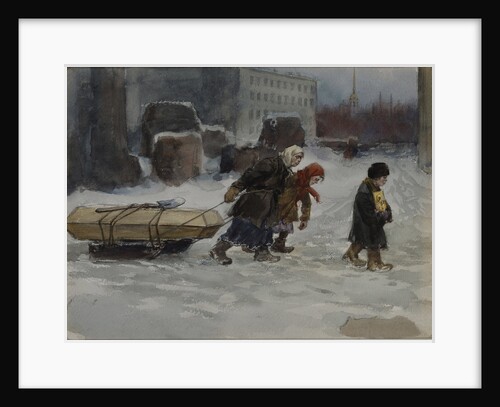Burial of a workman who was not a communist, 1920 by Anonymous