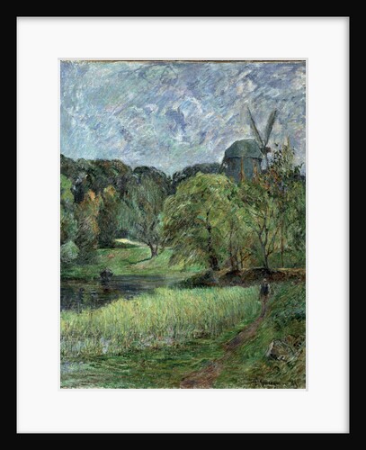 Le Moulin de la Reine dans le parc Østervold (The Queens Mill, Østervold Park), 1885 by Anonymous