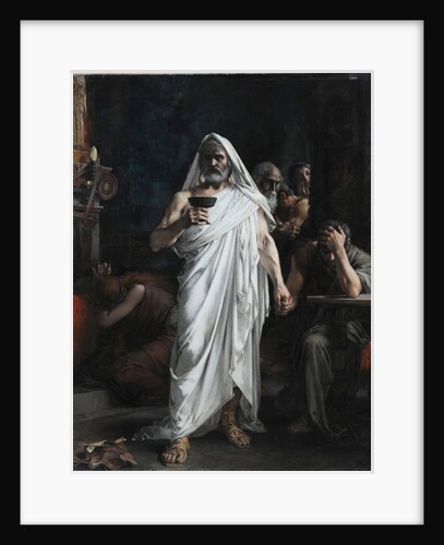 Themistocles takes the bowl of poison, 1887 by Anonymous