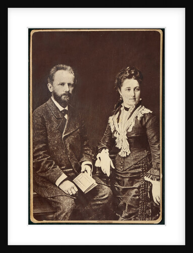 The composer Pyotr Ilyich Tchaikovsky with his wife Antonina Miliukova, 1877 by Anonymous