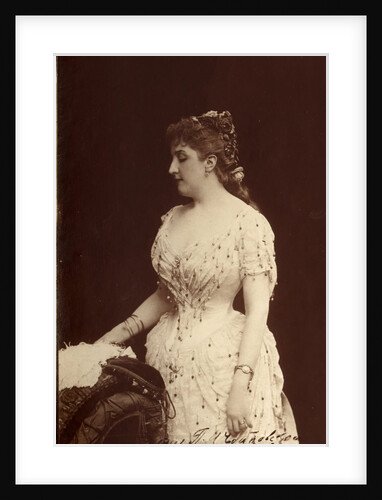 Portrait of the opera singer Maria Pavlovna Benardaki, née Leybrock, 1880s by Anonymous