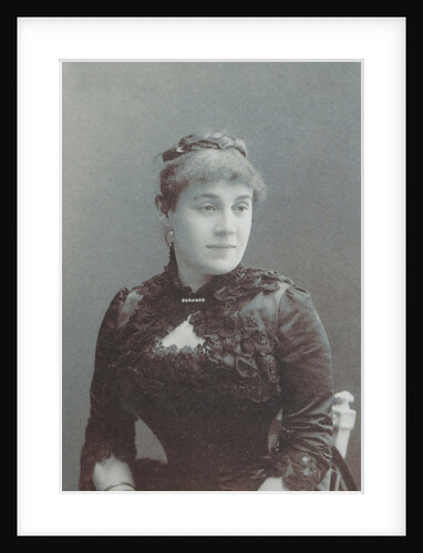 Portrait of the opera singer Anna Alexandrovna Bichurina, 1886 by Anonymous