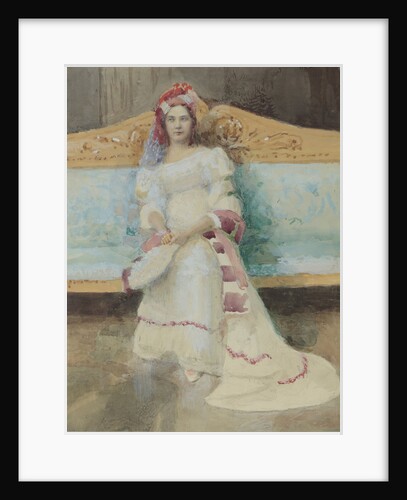 Portrait of the singer Alexandra Panaeva-Kartseva as Tatyana in the opera Eugene Onegin by Anonymous
