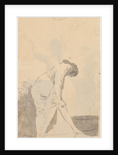 Young man stretching his stocking by Anonymous