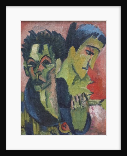 Self-Portrait with girl, 1914-1915 by Anonymous