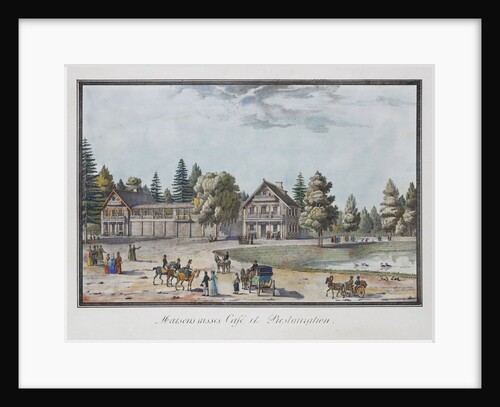 Maisons russes. Café and Restaurant in Catharinhof, 1824 by Anonymous