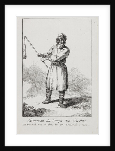 Executioner of the Streltsy regiment, 1764 by Anonymous